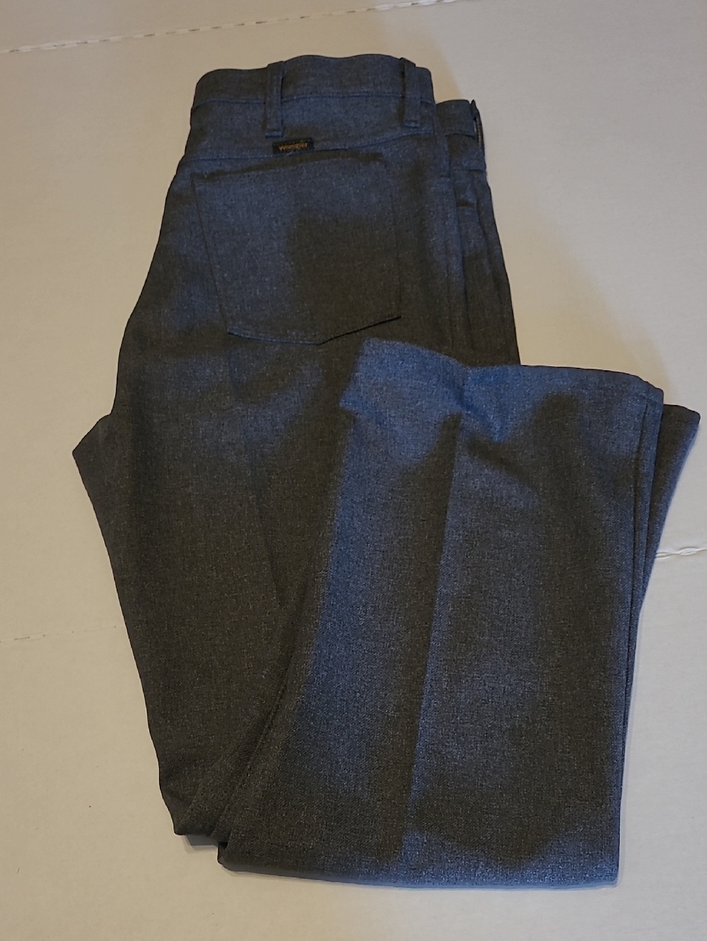 VINTAGE 70/80's Wrangler WESTERN Mens Pants Polyester  Rancher Gray PANTS